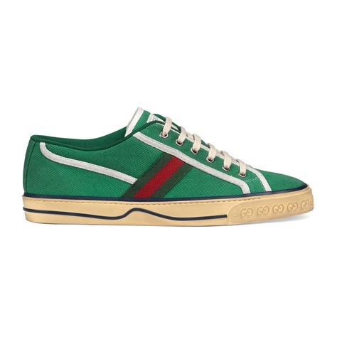 gucci tennis 1977 green|1977 gucci tennis slip on.